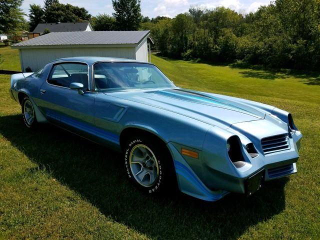 Blue 1981 Chevrolet Camaro Coupe with Blue interior
