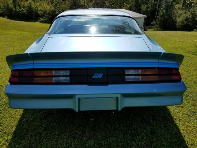 Blue 1981 Chevrolet Camaro Coupe with Blue interior