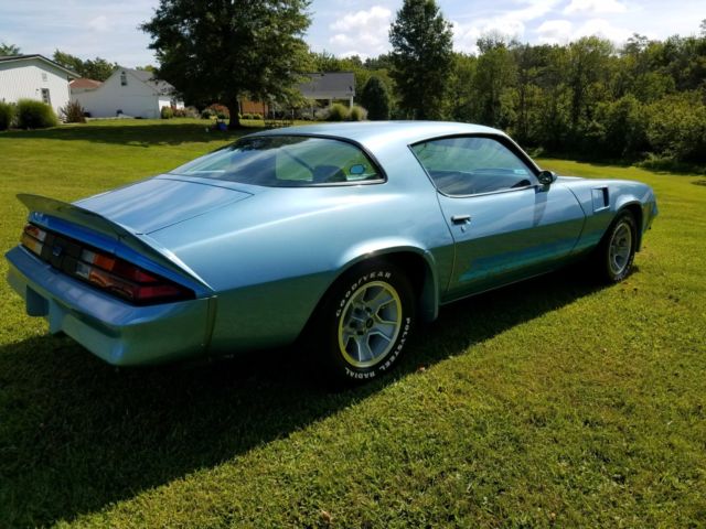 Blue 1981 Chevrolet Camaro Coupe with Blue interior