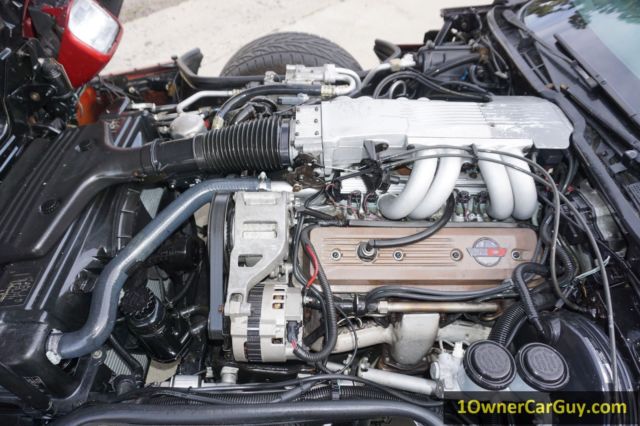 Red 1989 Chevrolet Corvette Coupe with Gray interior