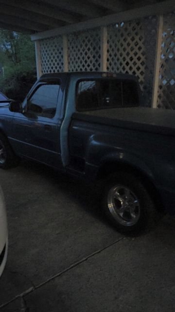 Blue 1993 Ford Ranger Standard Cab Pickup with Blue interior