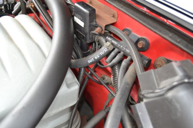Red 1993 Ford Mustang Coupe with Gray interior