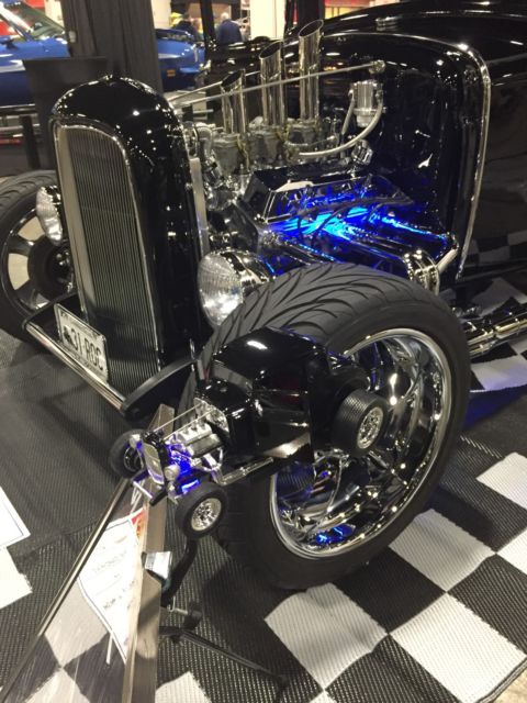 BLACK 1931 Ford Model A Coupe with WINE interior