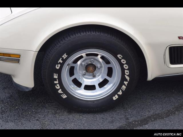 White 1980 Chevrolet Corvette -- with Tan interior
