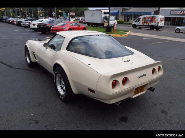 White 1980 Chevrolet Corvette -- with Tan interior