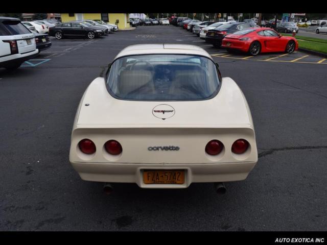 White 1980 Chevrolet Corvette -- with Tan interior