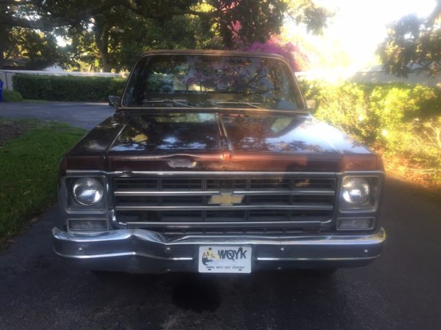 BROWN AND WHITE 1979 Chevrolet C-10 PICK UP with TAN interior