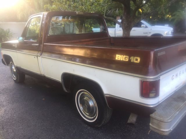 BROWN AND WHITE 1979 Chevrolet C-10 PICK UP with TAN interior