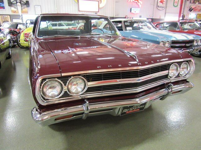 Madeira Maroon 1965 Chevrolet Chevelle Coupe with Black interior