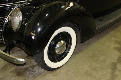Black 1938 Ford 85 Coupe Coupe with Brown interior