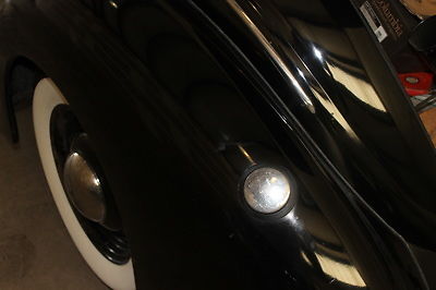 Black 1938 Ford 85 Coupe Coupe with Brown interior