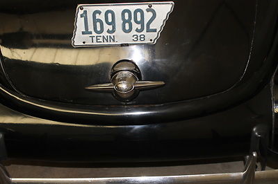 Black 1938 Ford 85 Coupe Coupe with Brown interior