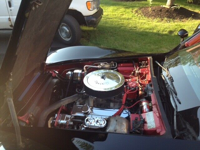 Black 1979 Chevrolet Corvette with Red interior