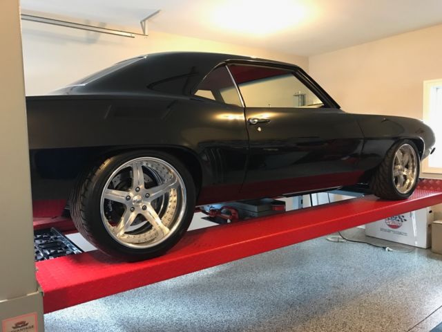 Black 1969 Chevrolet Camaro with Red interior