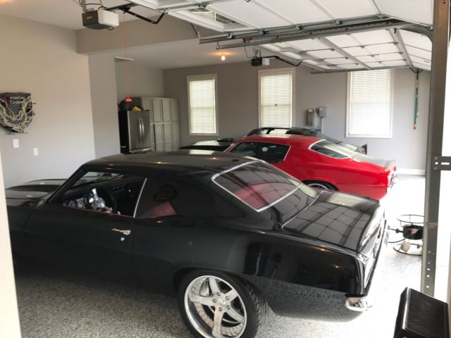 Black 1969 Chevrolet Camaro with Red interior