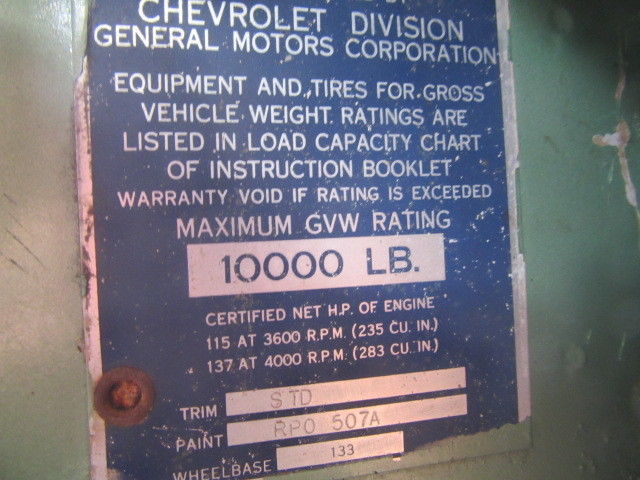 Black 1962 Chevrolet Other Pickups with Green interior