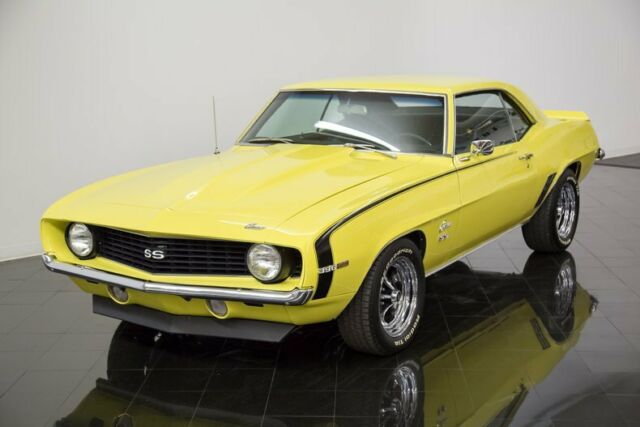 Yellow 1969 Chevrolet Camaro Coupe with Black interior