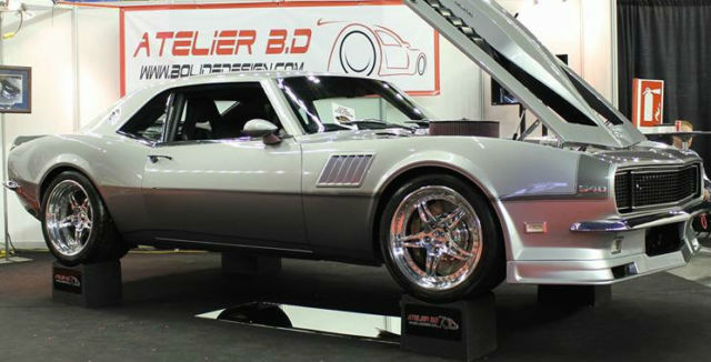 Titanium silver 1968 Chevrolet Camaro Custom with Black interior