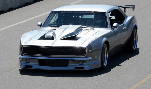 Titanium silver 1968 Chevrolet Camaro Custom with Black interior