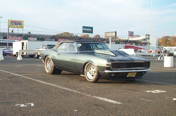 Blue 1968 Chevrolet Camaro Convertible with Black interior
