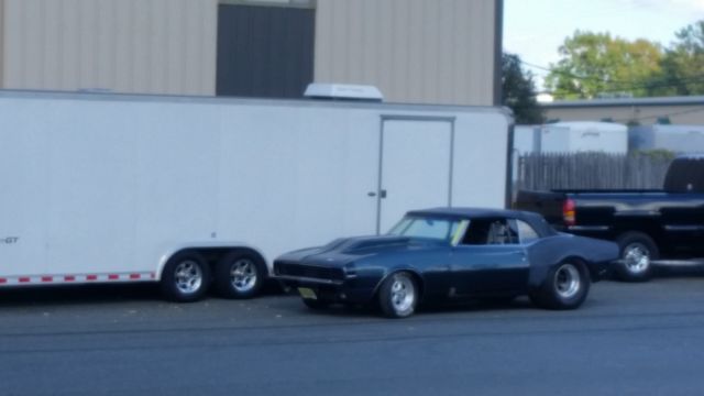 Blue 1968 Chevrolet Camaro Convertible with Black interior