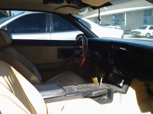 Red 1987 Chevrolet Camaro Coupe with Tan interior