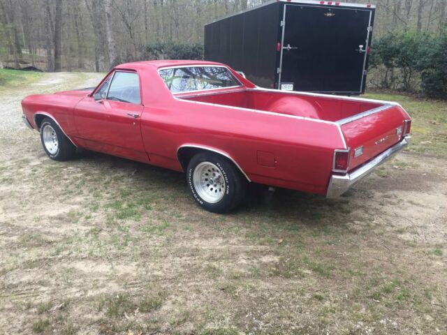 Red 1972 Chevrolet El Camino Standard Cab Pickup with Black interior