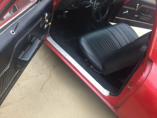 Red 1972 Chevrolet El Camino Standard Cab Pickup with Black interior