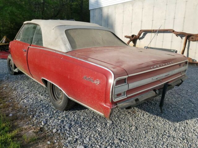 Red 1964 Chevrolet Chevelle Convertible with Black interior