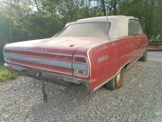 Red 1964 Chevrolet Chevelle Convertible with Black interior