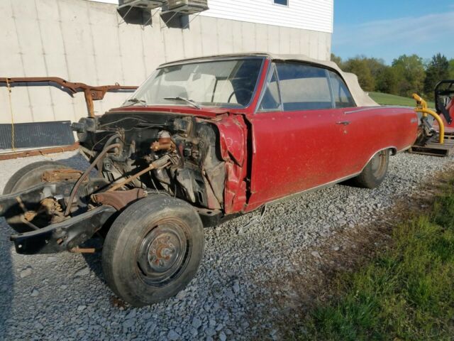 Red 1964 Chevrolet Chevelle Convertible with Black interior