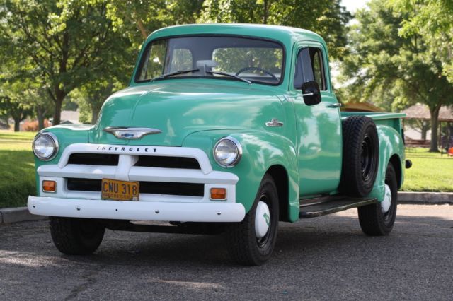 Green 1955 Chevrolet Other Pickups with Gray interior