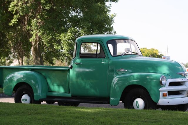 Green 1955 Chevrolet Other Pickups with Gray interior