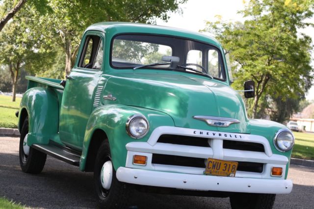 Green 1955 Chevrolet Other Pickups with Gray interior