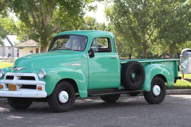 Green 1955 Chevrolet Other Pickups with Gray interior