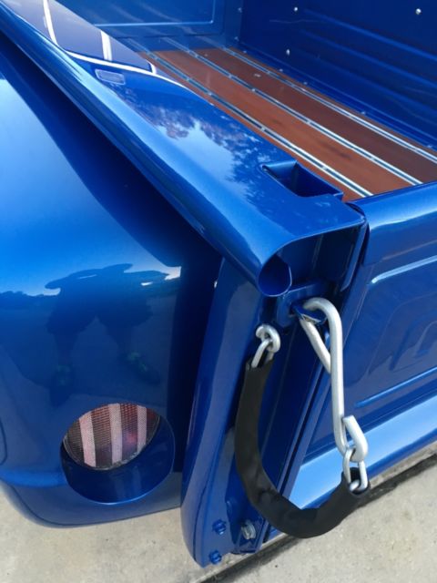 House of colors blue pearl metallic 1972 Chevrolet C-10 Step side with Black interior