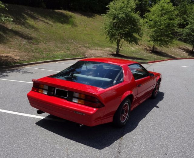 Red 1989 Chevrolet Camaro Coupe with Gray interior