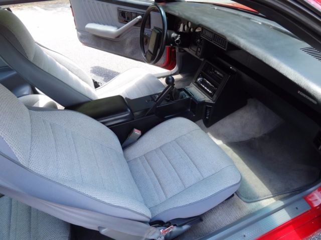 Red 1989 Chevrolet Camaro Coupe with Gray interior