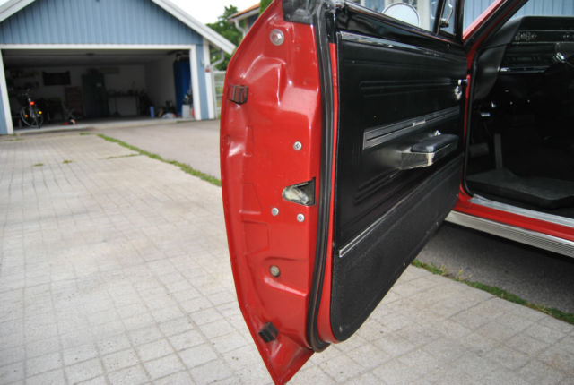 Red 1966 Chevrolet Chevelle Coupe with Black interior