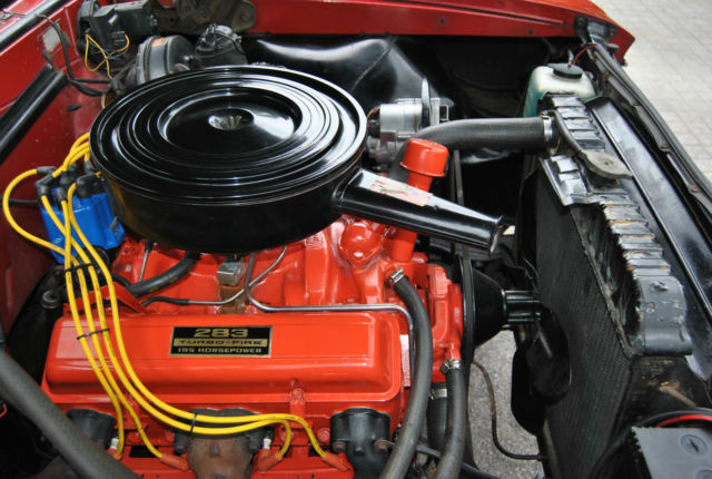 Red 1966 Chevrolet Chevelle Coupe with Black interior