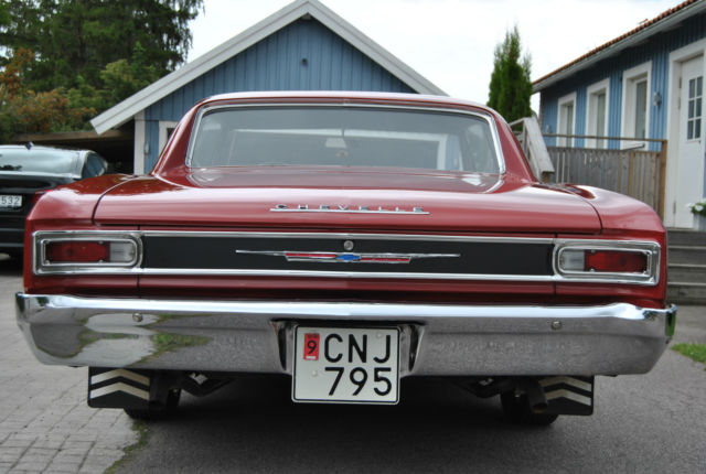 Red 1966 Chevrolet Chevelle Coupe with Black interior