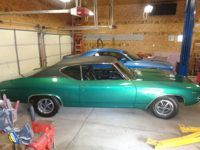 Green 1969 Chevrolet Chevelle with Green interior