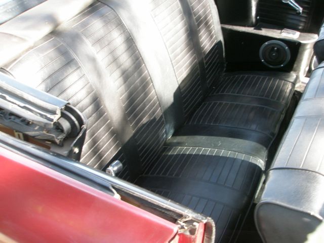 Metallic Burgandy 1964 Chevrolet Corvair Convertible with Black interior