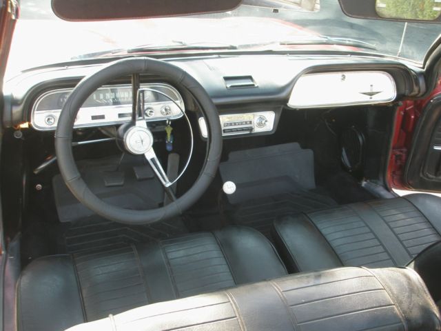 Metallic Burgandy 1964 Chevrolet Corvair Convertible with Black interior