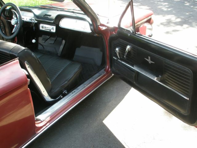 Metallic Burgandy 1964 Chevrolet Corvair Convertible with Black interior