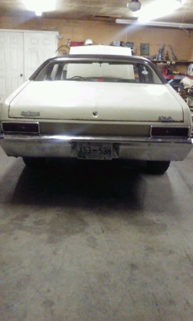 Tan 1971 Chevrolet Nova with Sandalwood interior