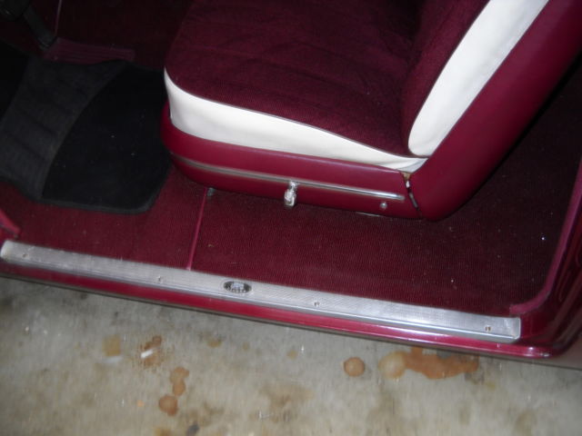 MAROON/WHITE 1956 Chevrolet Bel Air/150/210 2 DOOR with MAROON/WHITE interior