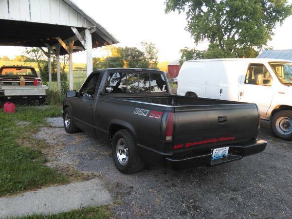 Black 1991 Chevrolet Other Pickups Standard Cab Pickup with Gray interior