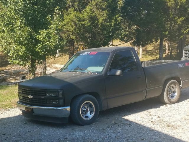 Black 1991 Chevrolet Other Pickups Standard Cab Pickup with Gray interior