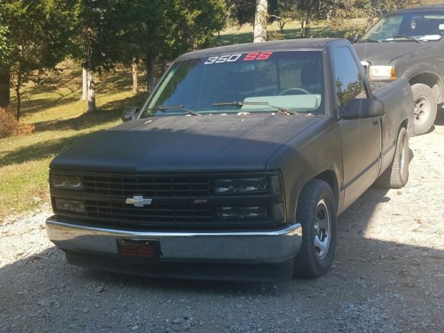 Black 1991 Chevrolet Other Pickups Standard Cab Pickup with Gray interior